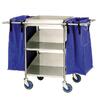 Stainless Steel Housekeeping Cart Compact with 2 bags